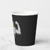 名前パーソナライズされたマッスルフィットネストレーナージム 紙コップ (左)