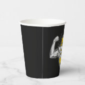 名前パーソナライズされたマッスルフィットネストレーナージム 紙コップ (右)