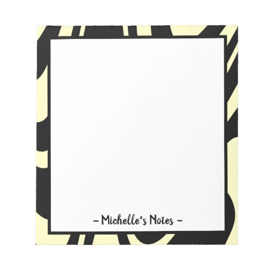 名前パーソナライズされたメモ帳 ノートパッド (正面)