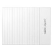 名前パーソナライズされたメモ行きメモ帳 ノートパッド (正面)