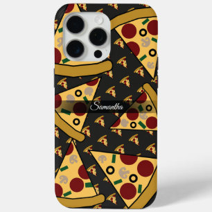 名前パーソナライズされたモダンスライスPizza iPhone 15 Pro Maxケース