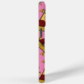 名前パーソナライズされたモダンスライスPizza Pink Case-Mate iPhoneケース (裏面 / 右)