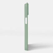 名前パーソナライズされたモダンSage Green iPhoneケース (右側面)