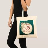 名前パーソナライズされたモノグラムのトートバッグ トートバッグ (正面(商品))