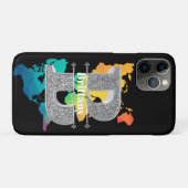 名前パーソナライズされたモノグラムイニシャルシルバーレターB Case-Mate iPhoneケース (裏面(横))