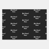 名前パーソナライズされたモノグラム事業ラッピング紙 ラッピングペーパーシート (正面2)