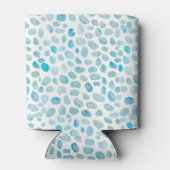 名前パーソナライズされたモノグラム海ガラス 缶クーラー (裏面)