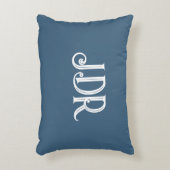名前パーソナライズされたモノグラム アクセントクッション (正面(垂直))