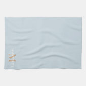 名前パーソナライズされたモノグラム キッチンタオル (横)