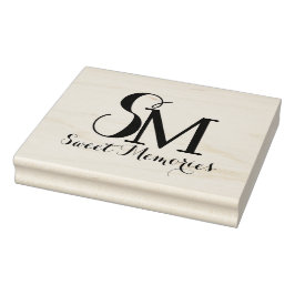 名前パーソナライズされたモノグラム |ゴム印 ラバースタンプ