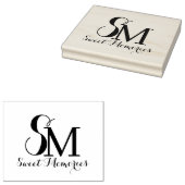 名前パーソナライズされたモノグラム |ゴム印 ラバースタンプ (押印)