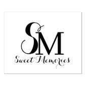 名前パーソナライズされたモノグラム |ゴム印 ラバースタンプ (インプリント)