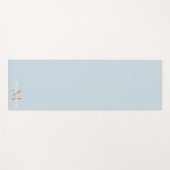 名前パーソナライズされたモノグラム ヨガマット (正面(横))