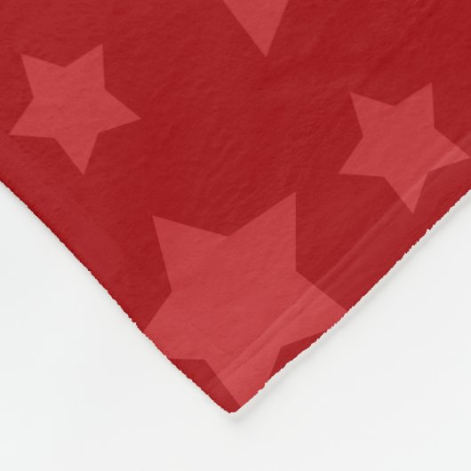 名前パーソナライズされたラクロス赤星 フリースブランケット (角)