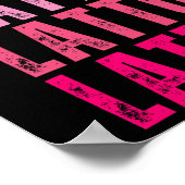 名前パーソナライズされたラトIラトヴィンテージ大好き ポスター (角)