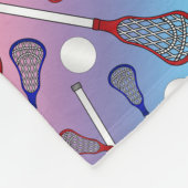 名前パーソナライズされたレインボーラクロスパターン フリースブランケット (角)