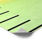 名前パーソナライズされたレインボー子供の成長ポスター ポスター (角)