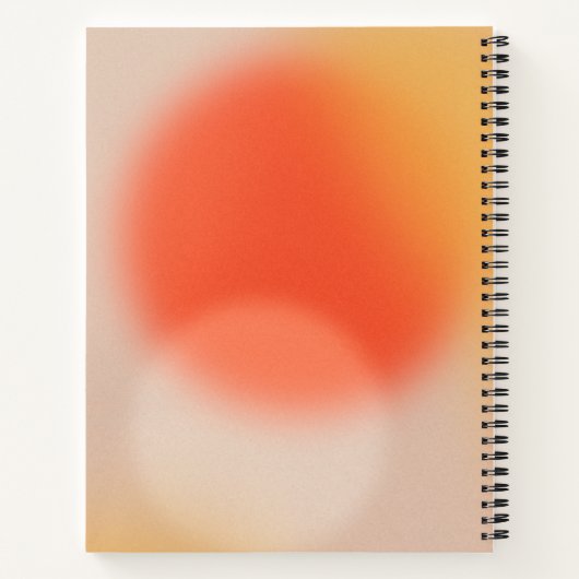 名前パーソナライズされたレシピキッチン抽象芸術エレガント ノートブック (裏面)