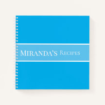 名前パーソナライズされたレシピブックスクリプトの青