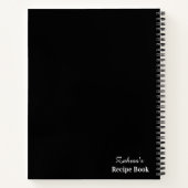 名前パーソナライズされたレシピ帳 ノートブック (裏面)
