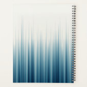 名前パーソナライズされたレトロライトブルーアポイントメント プランナー手帳 (裏面)