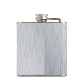 名前パーソナライズされたレトロレッドクラシックカーガレージ フラスク (裏面)