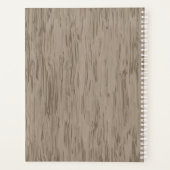 名前パーソナライズされたワイルドウエストガンリボルバーサロン プランナー手帳 (裏面)