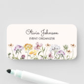名前パーソナライズされたワイルドフラワーガーデンフローラ 名札 (インサイチュ)