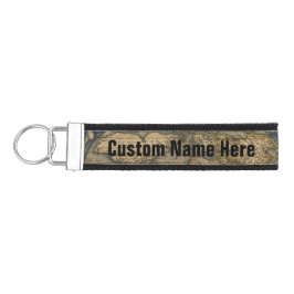 名前パーソナライズされたヴィンテージワールドマップアトラス リストバンドキーホルダー