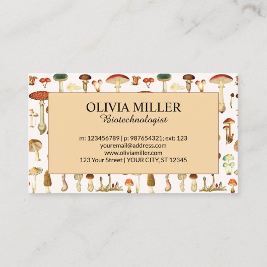 名前パーソナライズされたヴィンテージ名刺 コーリングカード (裏面)