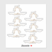 名前パーソナライズされた不動産仲介業者 シール (シート)