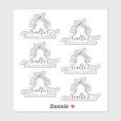 名前パーソナライズされた不動産仲介業者 シール (シート)