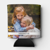 名前パーソナライズされた両面テンプレートクーラーボックス 缶クーラー (裏面)