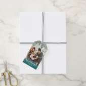 名前パーソナライズされた付きカスタムフォトクリスマス ギフトタグ (より糸付き)