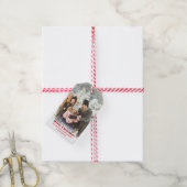 名前パーソナライズされた付きカスタムフォトクリスマス ギフトタグ (より糸付き)