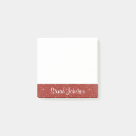 名前パーソナライズされた付きサイドタブ ポストイット