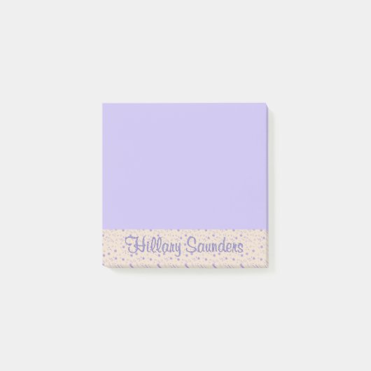 名前パーソナライズされた付きサイドタブ ポストイット (正面)