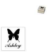 名前パーソナライズされた付きバタフライスタンプ ラバースタンプ (押印)