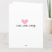 名前パーソナライズされた付きフレンド誕生日カード カード (裏面)