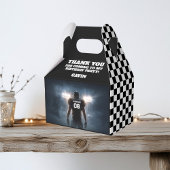 名前パーソナライズされた付きレトロサッカーパーティー フェイバーボックス