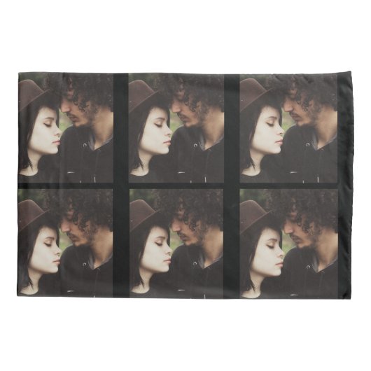 名前パーソナライズされた付き写真枕 枕カバー (裏面)