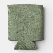 名前パーソナライズされた付き地質学グリーンロックテクスチャ 缶クーラー (裏面)