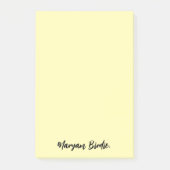 名前パーソナライズされた付き投稿付箋 ポストイット (正面)