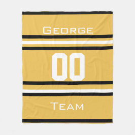 名前パーソナライズされた付き，#，チーム，スポーツファンチーム フリースブランケット