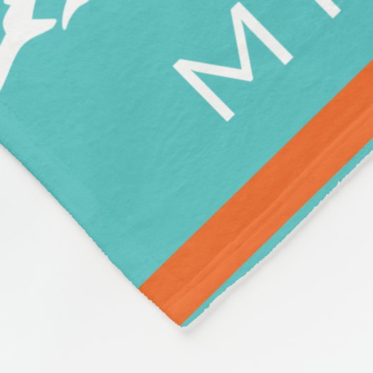 名前パーソナライズされた付き,#,チーム,スポーツファンチーム フリースブランケット (角)