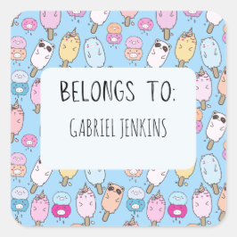 名前パーソナライズされた付け スクエアシール