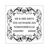 名前パーソナライズされた住所ラバーウッドブロックスタンプ ラバースタンプ (インプリント)