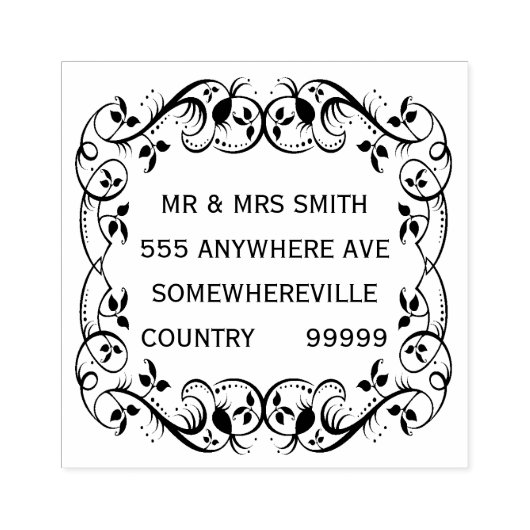 名前パーソナライズされた住所ラバーウッドブロックスタンプ ラバースタンプ (インプリント)