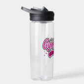 名前パーソナライズされた体操選手スプリット飛翔体操 ウォーターボトル (右面)