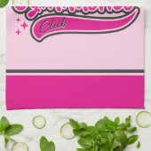 名前パーソナライズされた体操選手スプリット飛翔体操 キッチンタオル (折り畳み)